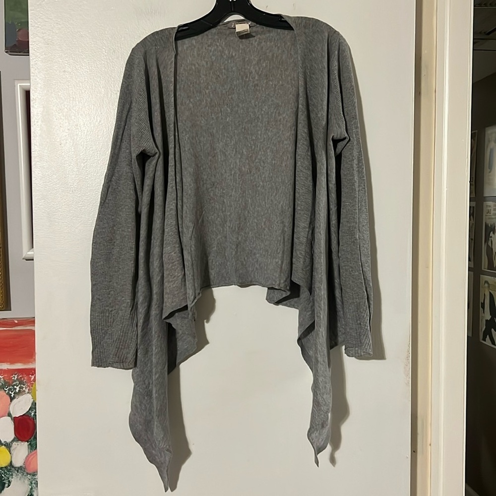 Jigsaw gray open flowy cardigan